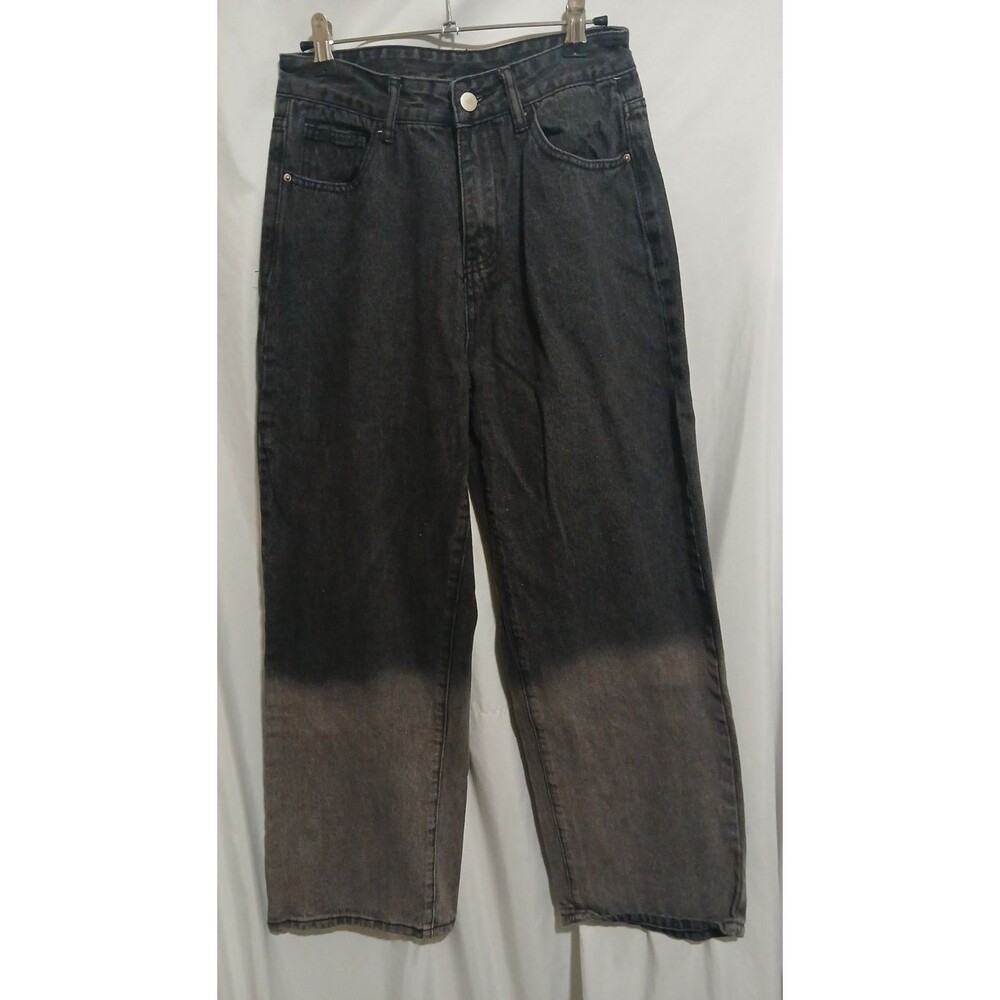 Dazy Black Grey Ombre Womans Jeans Size M straight leg